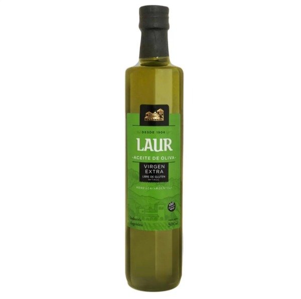 Producto - LAUR - Aceite de Oliva Virgen extra Clasico - Sin T.A.C.C. 500ml.