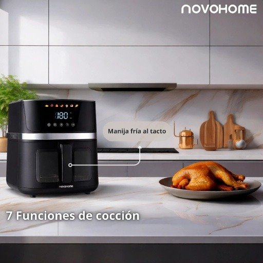 Producto - Freidora De Aire -7 Litros -1700W -80-200C -Recipiente Antiadherente - 4
