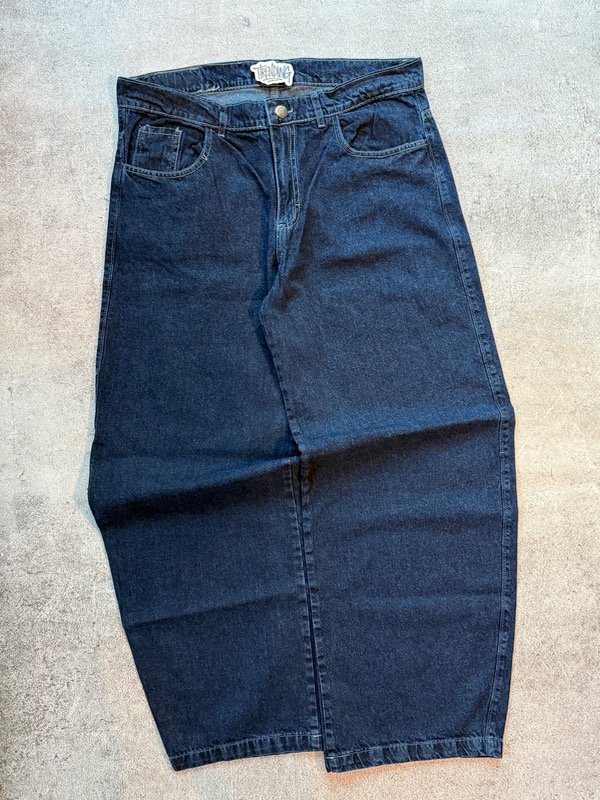 Producto - Baggy Vintage Azul Bordado
