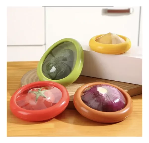 Producto - Pack X4 Almacenamiento De Silicona Para Frutas Y Verduras