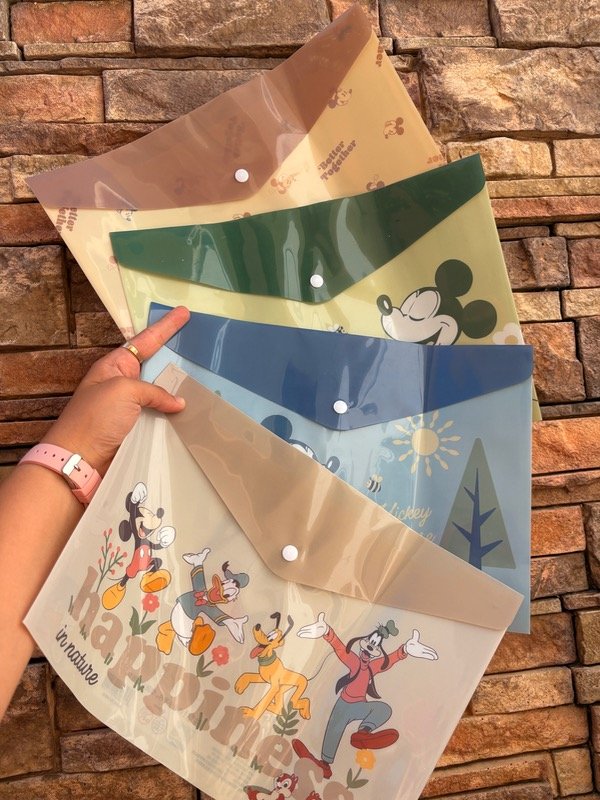 Producto - Set de 4 sobres plásticos tamaño a4. DISNEY