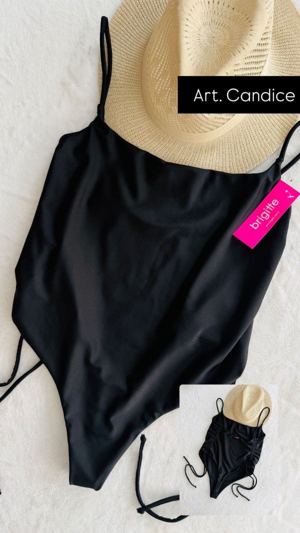 Producto - Enteriza Candice Black frunce T.3