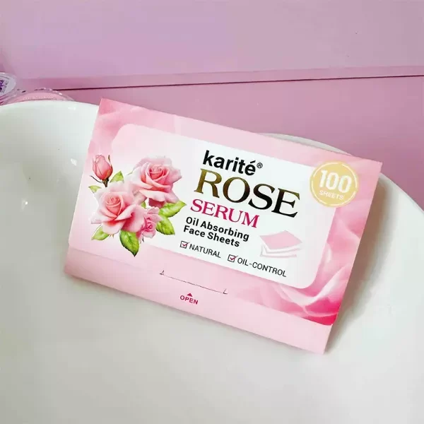 Producto - Papel Absorbente Facial Quita Grasa Con Serum De Rosas 100un