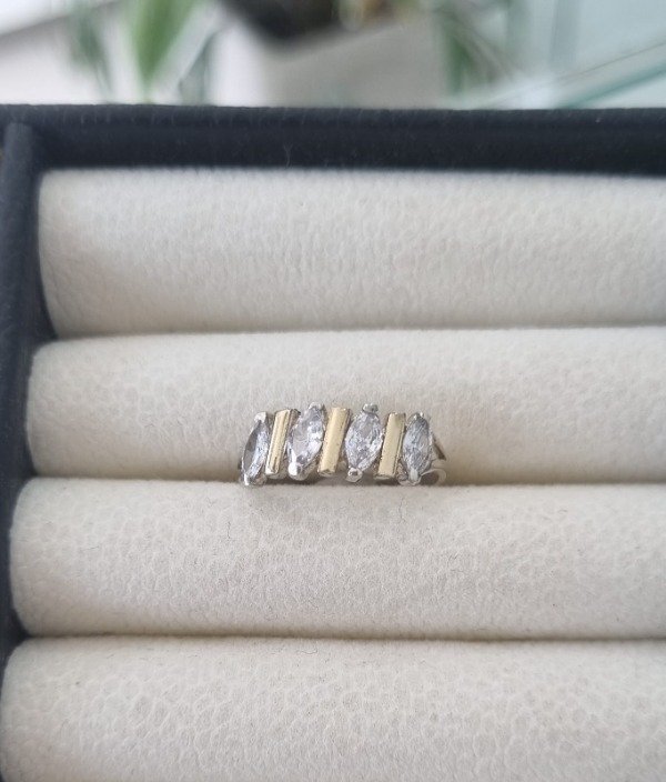 Producto - Anillo Medio sin fin Blanco - 1
