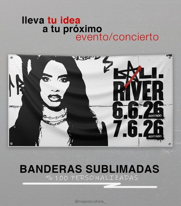 Producto - Bandera Sublimada - Lali en River