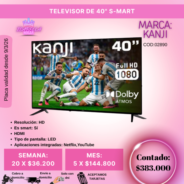 Producto - TV DE 40" KANJI S-MART
