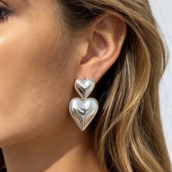 Producto - Aros Doble Corazón