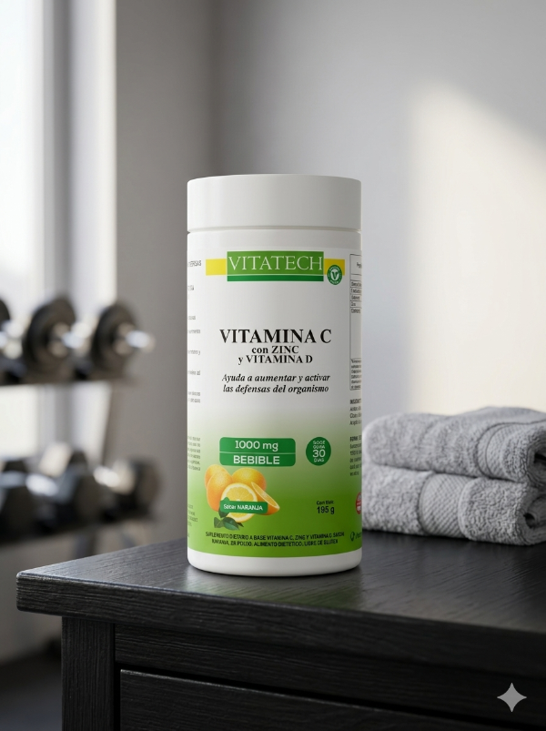 Producto - Vitamina C 1000 mg en Polvo con Zinc y Vitamina D