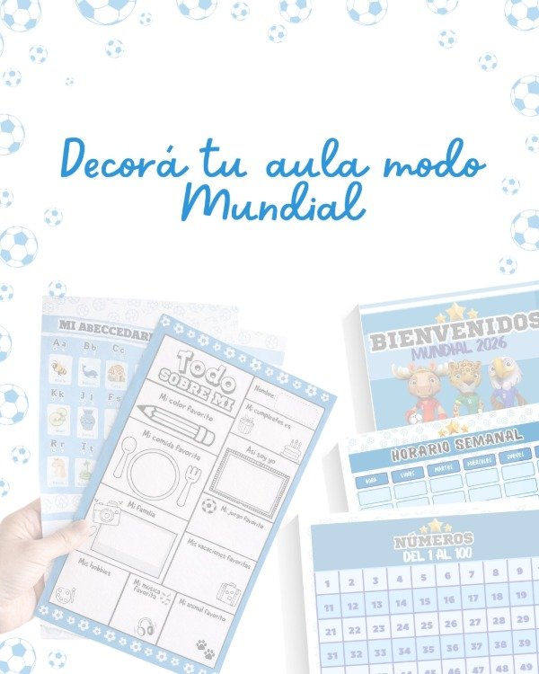 Producto - Kit aula motivo mundial 2026. 2 ciclo
