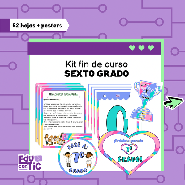 Producto - PACK FIN DE AÑO - SEXTO GRADO
