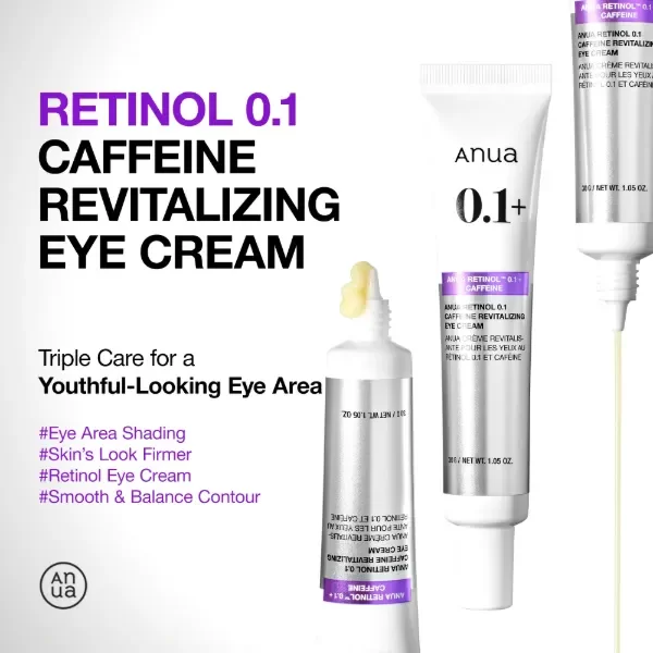 Producto - Anua Retinol 0.1 Caffeine Revitalizing Eye Cream 30g - 2