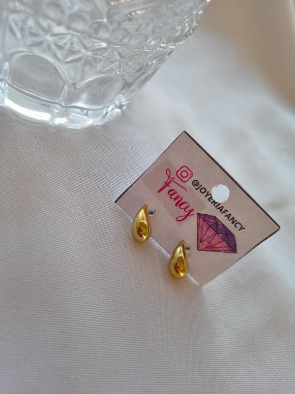 Producto - Aros gota mini dorado
