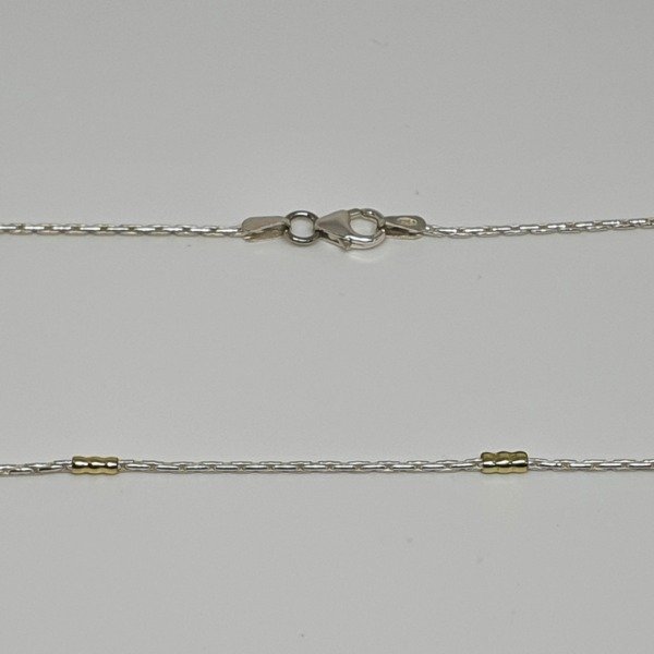 Producto - Cadena FR50 Plata y Oro x45cm