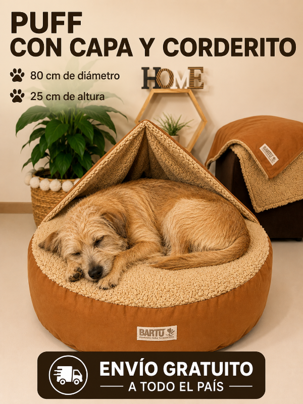 Producto - PUFF PREMIUM CON CAPA CANELA