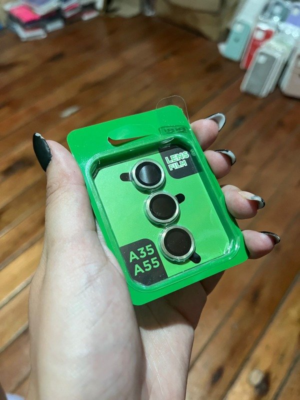 Producto - A35 y a55 protector de camara plateado liso