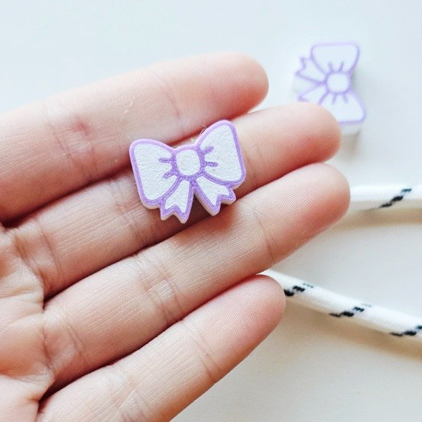 Producto - Charm 3D x 5u. Moño lila - 1