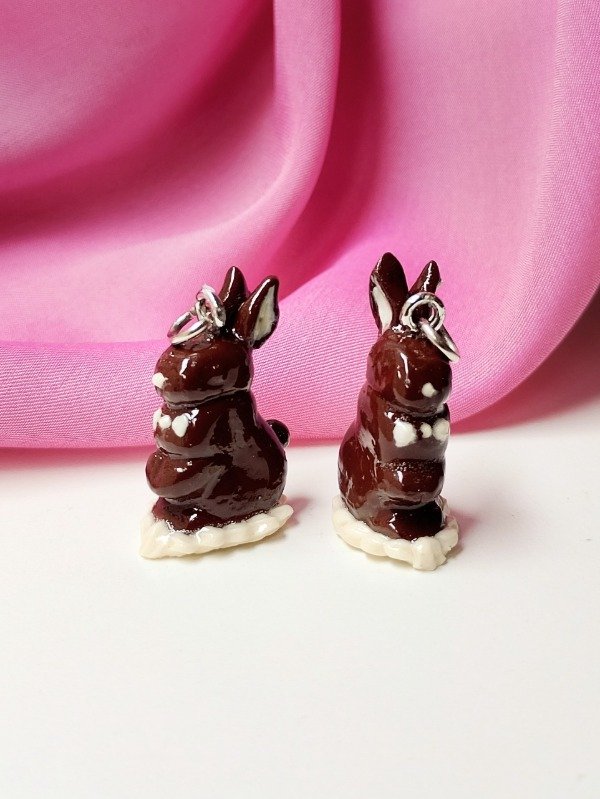 Producto - Conejito Choco (aro plateado)