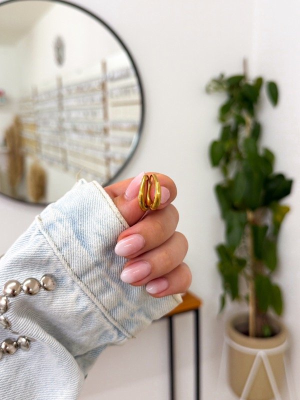 Producto - Cubanitos acero dorado tipo gota