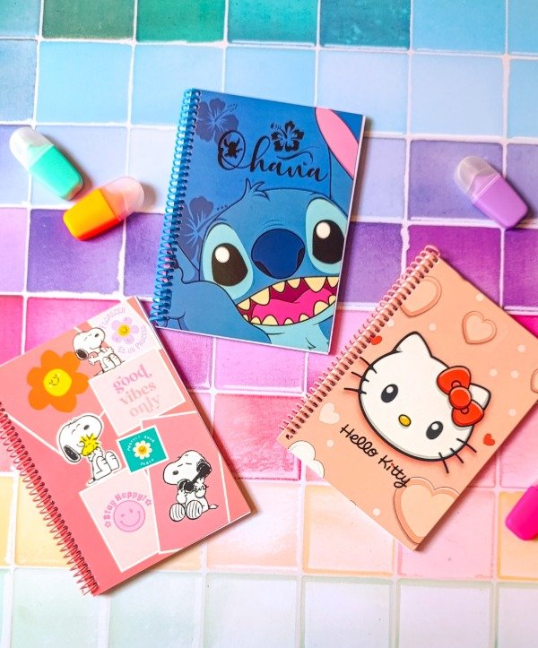 Producto - CUADERNO A5 FLEX PERSONAJES