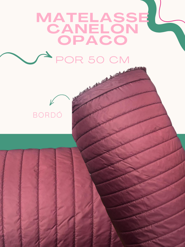 Producto - CANELON LISO - BORDÓ X 50 CM