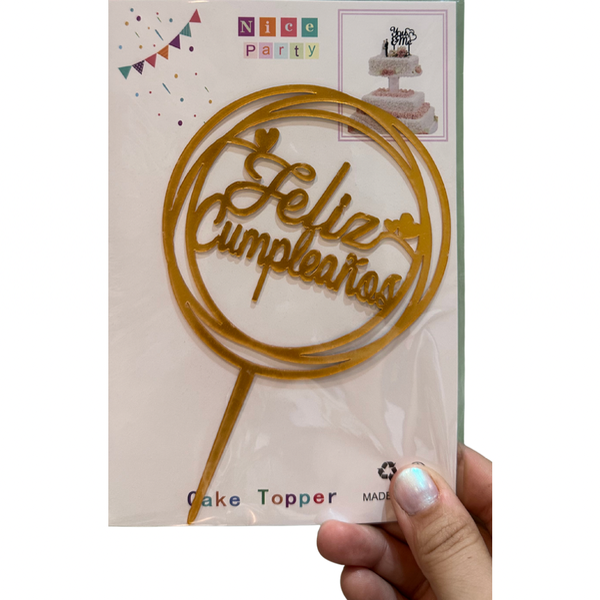 Producto - Topper Feliz Cumpleaños Varios - 9