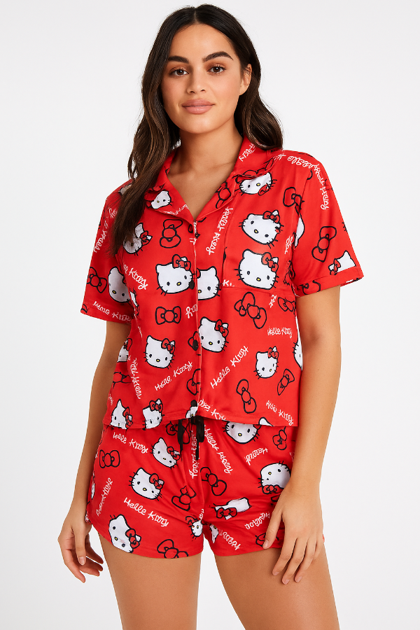 Producto - Pijama Conjunto Corto Algodón  Hello Kitty