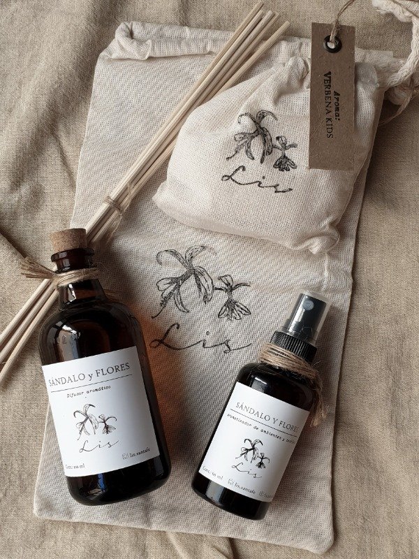 Producto - Bolsita + Difusor100ml + Spray60ml + Bolitas