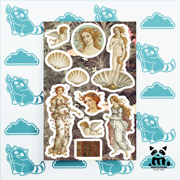 Producto - Plancha de Stickers Sandro Botticelli
