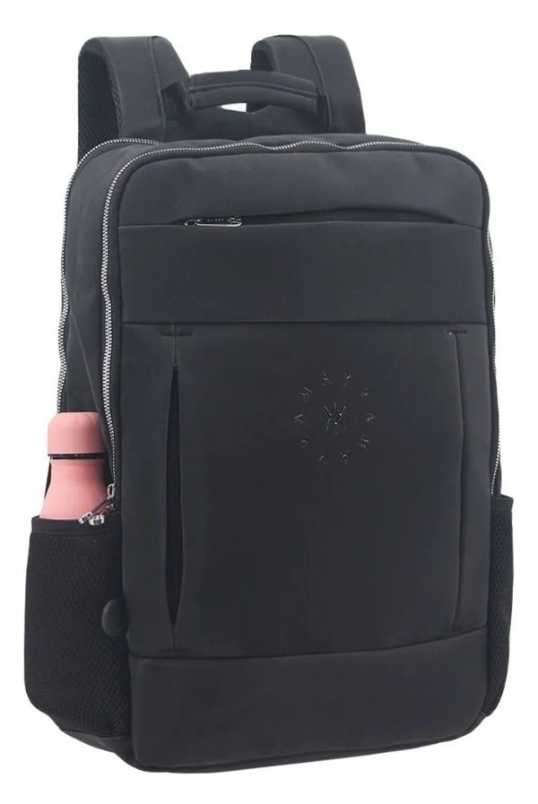 Producto - Mochila Amayra negra XXL con porta notebook!!! Doble cierre