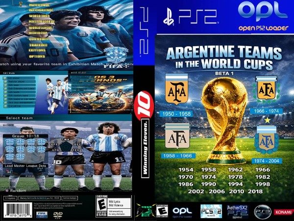 Producto - WINNING ELEVEN 10 JL ARGENTINE TEAMS IN THE WORLD CUP BETA 1