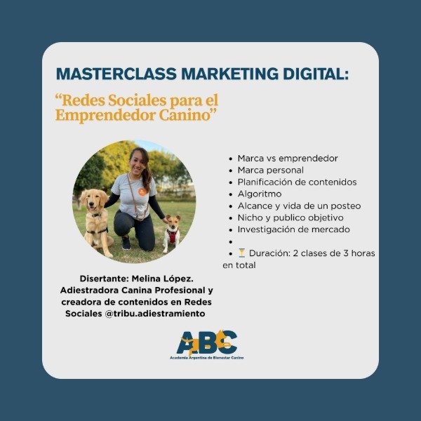 Producto - MARKETING DIGITAL: Redes Sociales para el Emprendedor Canino