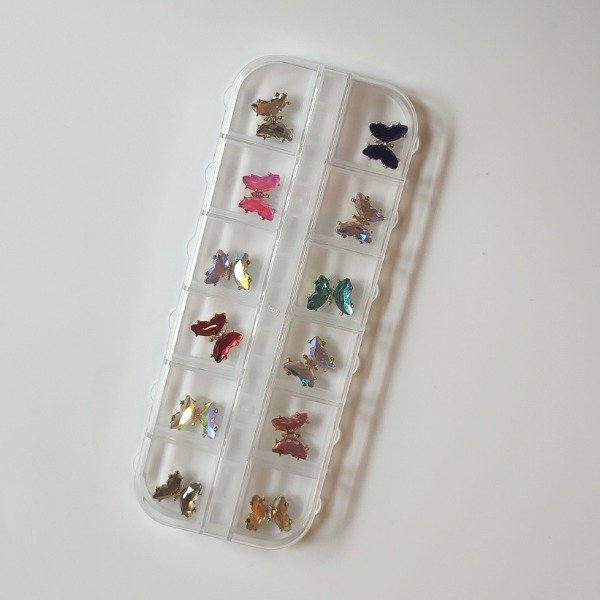 Producto - Dije mariposa con strass en cajita C