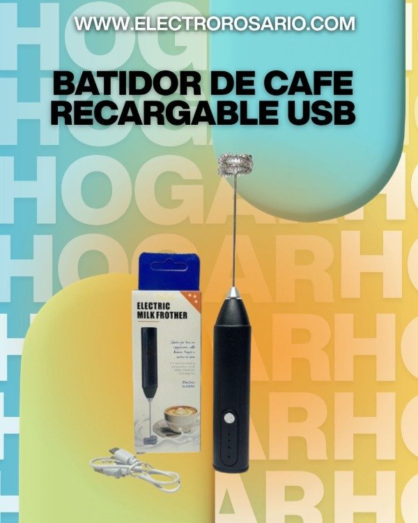 Producto - BATIDOR DE CAFE RECARGABLE USB