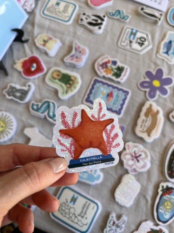 Producto - Sticker vinilo con glitter CULIESTRELLA