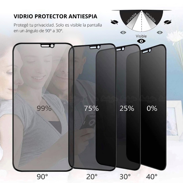 Producto - Vidrio templado antiespia Samsung Motorola