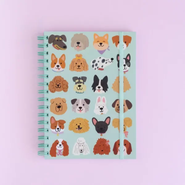 Producto - Cuaderno a5 anillado perritos