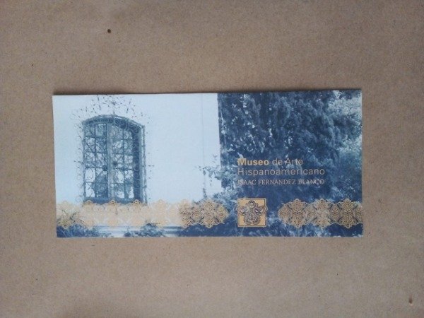 Producto - Museo de Arte Hispanoamericano Isaac Fernández Blanco - Folleto