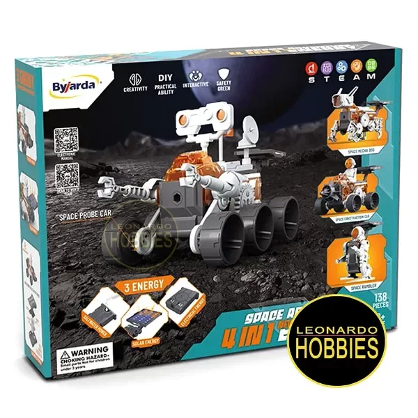 Producto - Set 4 en 1 Space Robot p/Armar STEAM Energía Solar/Agua Salina HTCTK0205