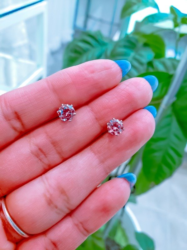 Producto - Aros stras rosa AQ