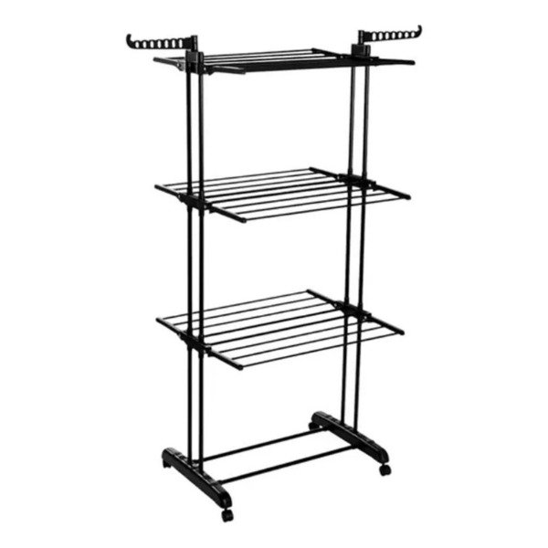 Producto - TENDER TENDEDERO DE ROPA VERTICAL 3 NIVELES HYTOSHY HT-0035 NEGRO