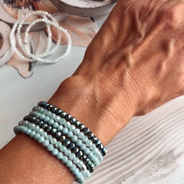 Producto - Pulseras Buganvilla Green Metalizado (x3)