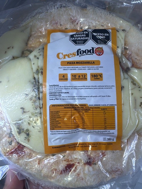 Producto - PIZZA CHICA MOZARELLA 4 PORCIONES