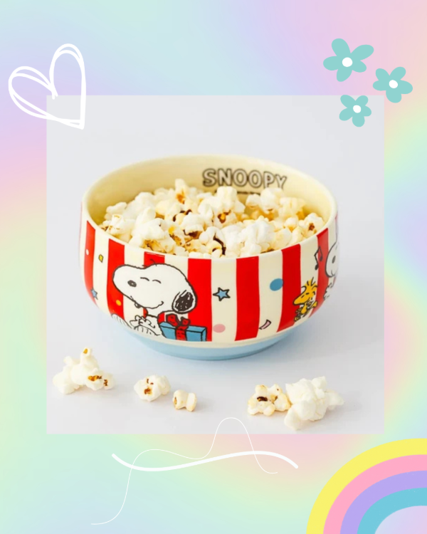 Producto - Bowl Cerámica Snoopy Franjas Rojas - 1
