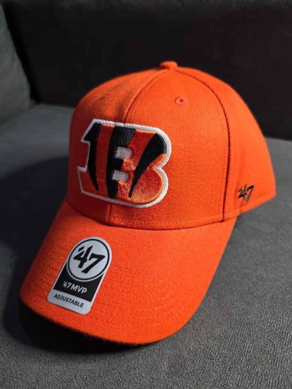 Cincinnati Bengals nfl orange 47 brand mvp adjustable velcro