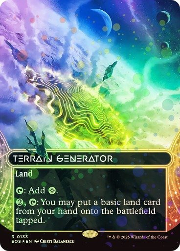 Producto - Terrain Generator #133 Borderless Galaxy Foil  Edge of Eternities Stellar Sights