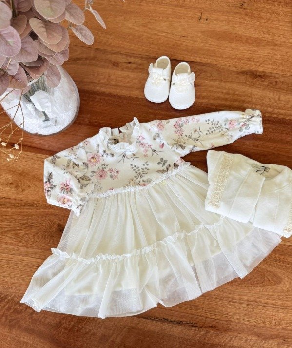 Producto - Vestido BB Plush y Tull Off White