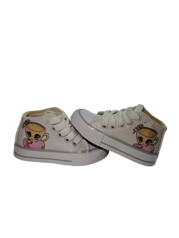 Producto - Botitas eco cuero blanco Capuchina BALLERINA