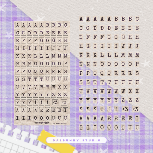 Producto - Typewriter - Planchita vinilo