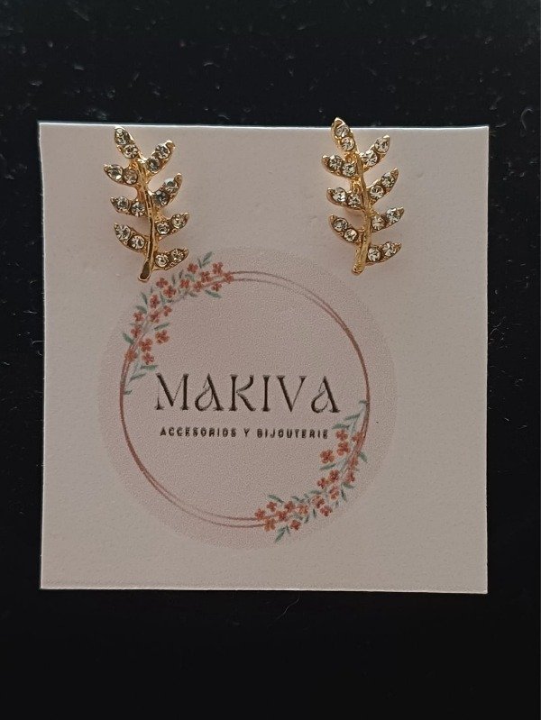 Producto - Aro hoja con strass