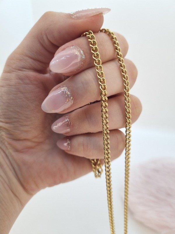 Producto - Cadena acero dorado yxx664 50cm